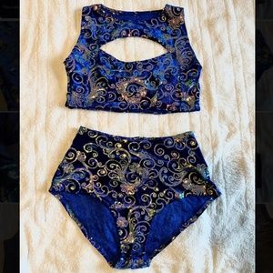 J Valentine Royal Blue Glitter Set